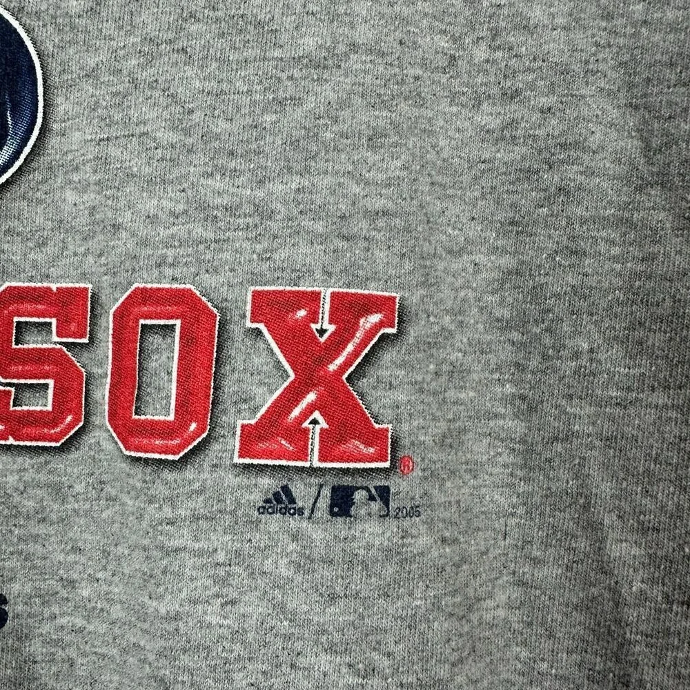 Adidas Men's T-Shirt 2XL Y2K Boston Red Sox MLB Nostalgic Sportswear Retro Indie